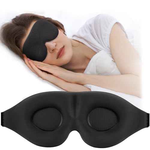 Premium 3D Contoured Sleep Eye Mask – Soft, Lightweight, and Adjustable for Men, Women, and Children