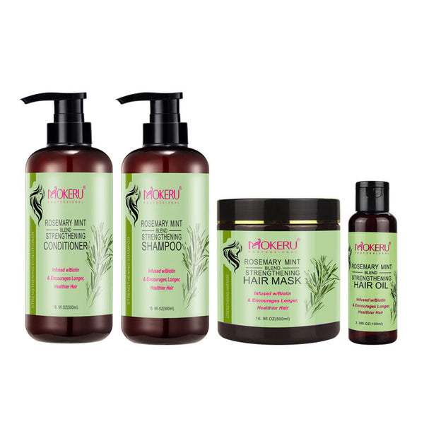 Mokeru Rosemary Mint Hair Care Set – Strengthen &amp; Revitalize Your Hair Naturally