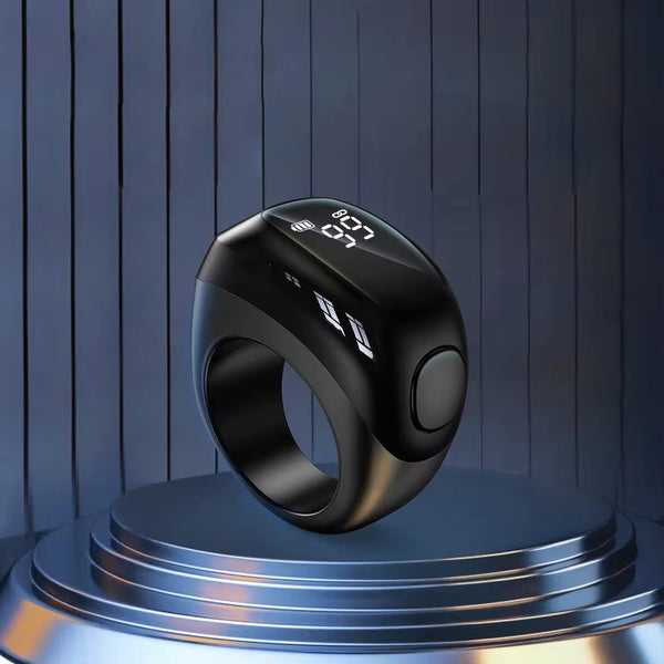 Smart Tasbih Ring – Digital Islamic Counter with LED Display