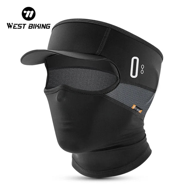 Cool Ride UV Sun Mask by West Biking, full-face protection for sunny adventures, featuring UV defense and breathable material.