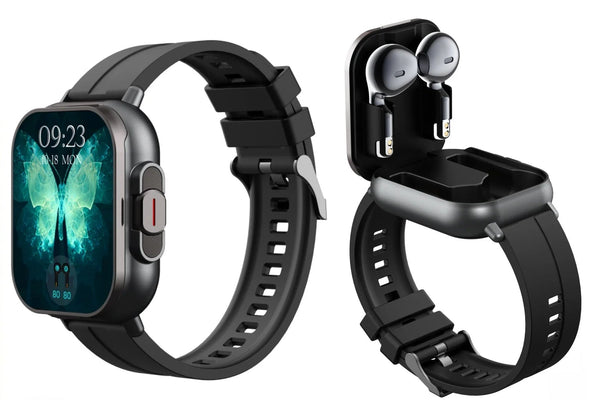 Smart Style Watch with Earbuds

