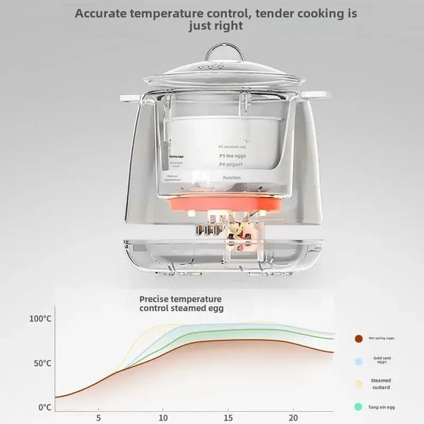 Multi-Functional Egg Boiler Breakfast Machine Anti-Drying Automatic Power