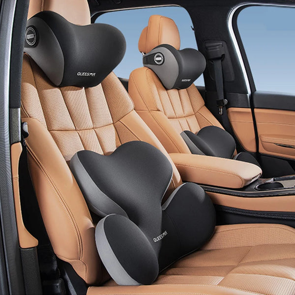 Cozy Car Comfort Kit-Car Headrest Lumbar Support Neck Pillow